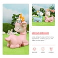 thumbnail image 4 of PBPBOX Miniature Reindeer Figurines Resin Deer Figurine Pink Home Decoration 1Set, 4 of 6