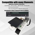 thumbnail image 4 of wqlpp-for Bambu A1 Mini 3D Printer Build Plate Carbon Fiber PET + Textured PEI, 184x184mm Spring Steel Plate Double-Sided Smooth/Textured Flexible Hotbed Removable Build Surface Platform Mat, 4 of 4