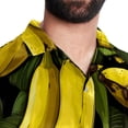 thumbnail image 5 of Banana Men's Short Sleeve Hawaiian Shirt Button Down Poplin Beach Casual Printed Unisex Summer Tops, 5 of 6