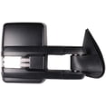thumbnail image 3 of CCIYU Tow Mirrors Car Mirrors LH Left RH Right Black Towing Mirrors Compatible with 2003-2006 for Chevy Silverado for GMC Sierra Pickup All Models with Power Heated LED Turn Signal Running Light, 3 of 6