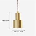 thumbnail image 2 of KAYYELAMP J-Type Gold Bronze Track Lighting E26 Base 29.5 Inches Brown Twisted Cord Vintage Design for Kitchen Restaurant(No Bulb, Track), 2 of 7
