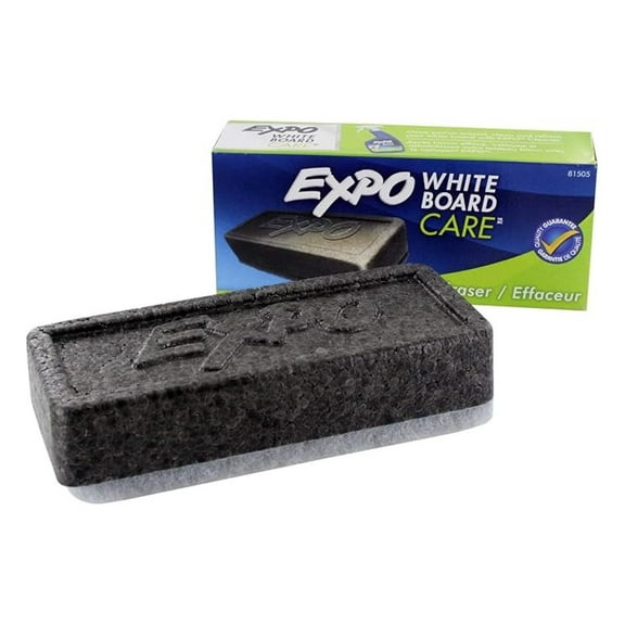 Block Eraser 81505 Dry Erase Whiteboard Board Eraser, Soft Pile, 5 1/8 W x 1 1/4 H - Pack of 10