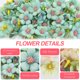 thumbnail image 3 of 200 piezas de adornos de flores artificiales de seda, miniflores, corona DIY para vacaciones, boda, fiesta, decoración del hogar, 2,5 cm, 3 of 5