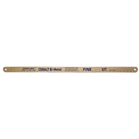 UPC: 0081838044329 | Century Drill & Tool Hacksaw Blade 12  X 32T Teeth Per Inch-Cobalt Bi-Hard