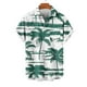 thumbnail image 4 of Mens Casual Manga Corta Botón Abajo Camisas Impresas Bolsillo Botón Turndown Cuello Top Blusa Camisa, 4 of 5