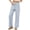 Blue-C, variant on Tqyyweavej Womens Striped Pajama Pants Color Block Drawstring Wide Leg Loose Trousers Straight Leg Casual Pj Pants with Pockets Size S to 2XL