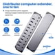 thumbnail image 4 of HUB USB 10 en 1 con Alimentación Adaptador USB de 10 Puertos Divisor USB Interfaz USB 3.0 Interruptor Individual RGB E-Marker Diseño Térmico, 4 of 5