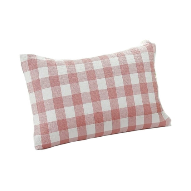 Almohadas para Dormir Almohada de Algodón - Tapa de Tela Tejida para Ropa de Cama, Usando Tapa Protectora de Tela Rectangular, Accesorio de Sueño de Tamaño Estándar
