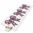 thumbnail image 6 of Leopard Print Bow Kitchen Runner Rug 2x6 Washable Runners for Hallway Non Slip Pink Colored Polka Dot Butterfly Tie Large Area Rug Indoor Floor Carpet for Bathroom Laundry Entryway Bedroom, 6 of 8