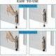 thumbnail image 4 of Rubber Door Stopper, Zinc Alloy Heavy Duty Spring Loaded Door Stopper, with Foot Operated, Screws, 4 of 5