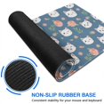 thumbnail image 6 of 31.5x11.8 Inch Gaming Mouse Pad, Non-Slip Stitched Rubber Desk Mat for Desktop & Laptop,Cat Floral Blue Pattern, 6 of 6