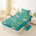 thumbnail image 2 of Erosebridal Cartoon Adventure Car Twin Sheet Sets 3pcs For Boys Girls,Kids Teens Happy Camping Bedding, 2 of 5
