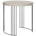 thumbnail image 4 of SAFAVIEH Kelly Mid Century Solid Lacquer Side Table, Taupe/Black, 4 of 6