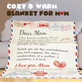thumbnail image 3 of Throw Blankets,Mom Blanket for Mom Birthday Gift for Mom from Daughter Son Dear Mom Plush Blanket Best Mom Gift Idea Mother Blanket for Thanksgiving Christmas (60"x50"), 3 of 5