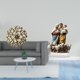 thumbnail image 2 of Escultura para colgar en la pared,Decoración de pared de metal para sala de estar,dormitorio y exterior.,Escultura colgante Arte de pared Disco decorativo,Letrero de mesa,Decoración de, 2 of 8