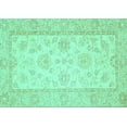thumbnail image 1 of Ahgly Company Indoor Rectangle Oriental Turquoise Blue Traditional Area Rugs, 3' x 5', 1 of 4