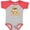 Baseball Heather and Red, variant on Inktastic My First Thanksgiving Owl Boys or Girls Baby Bodysuit