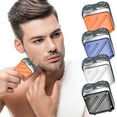 thumbnail image 2 of Portable Mens Shaver Electric Waterproof Shaver Travel Shaving Kit Rechargeable Razor Personal Grooming Gift Box Compact Shaver For Men Black Z-750 Black, 2 of 3