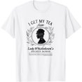 thumbnail image 2 of Bridgerton I Get My Tea From Lady Whistledown's T-Shirt, 2 of 3