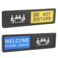 thumbnail image 3 of 2 letreros deslizantes de privacidad para oficina, letrero de "No molestar", letrero para puerta de conferencia de oficina, 3 of 8