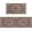 NO167, variant on Vintage Rust Boho Kitchen Rugs Set of 2, Northwest Farmhouse Style Geometric Ethnic Oriental Kitchen Mats for Floor,Non-Slip Washable Sink Mats Home Decor Doormat+Runner Rug
