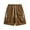 Khaki, variant on Mens Shorts Fashion Sports Multi-Pockets Casual Summer Solid Elastic Waistband Short Pants Cargo Shorts for Men Khaki M