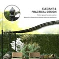 thumbnail image 6 of Canddidliike 10' x 20' Wall-Mounted Outdoor Pergola Canopy, Metal Patio Canopy with Drainage Holes for Outdoor as Backyard Garden, Cream White, 6 of 16