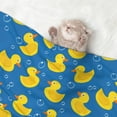 thumbnail image 2 of Yiaed Rubber Duck Print Dog Blankets-Cat Blanket Washable for Couch Protection,Puppy Blanket, Soft Plush Reversible Throw Furniture Protector-Medium, 2 of 8