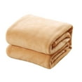 thumbnail image 4 of OULII Lot de 1 Couverture Épaisse Kaki Polaire Confortable pour Randonnée 47x79 Po, 4 of 8