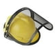 thumbnail image 3 of Protectores faciales forestales con malla de alambre de acero, tapa amarilla ajustable para motosierra, poste recortador, práctico y duradero, 3 of 8