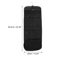 thumbnail image 2 of Unique Bargains 1 Pc Foldable Hanging Solid Makeup Bag Canvas Black, 2 of 5