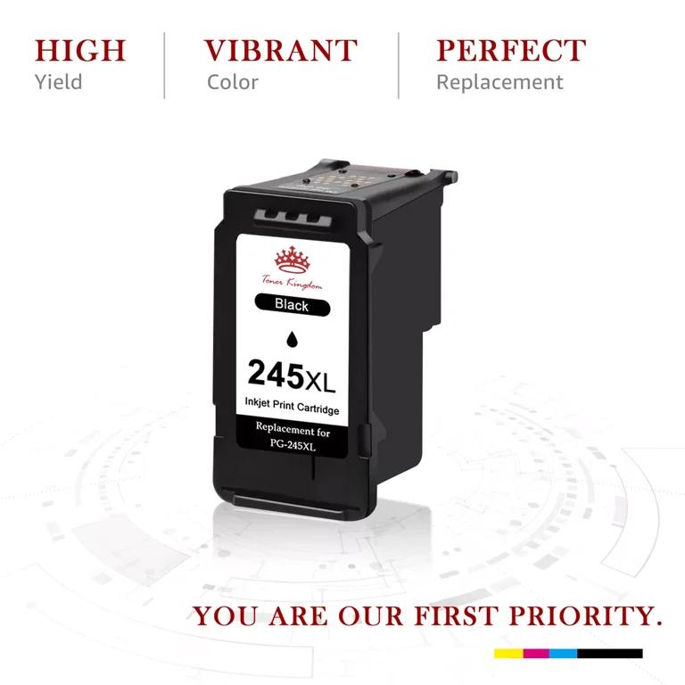 Pack De 2 Cartuchos De Tinta Negra PG-245XL Para Canon PIXMA - Compatible Con Muchos Modelos