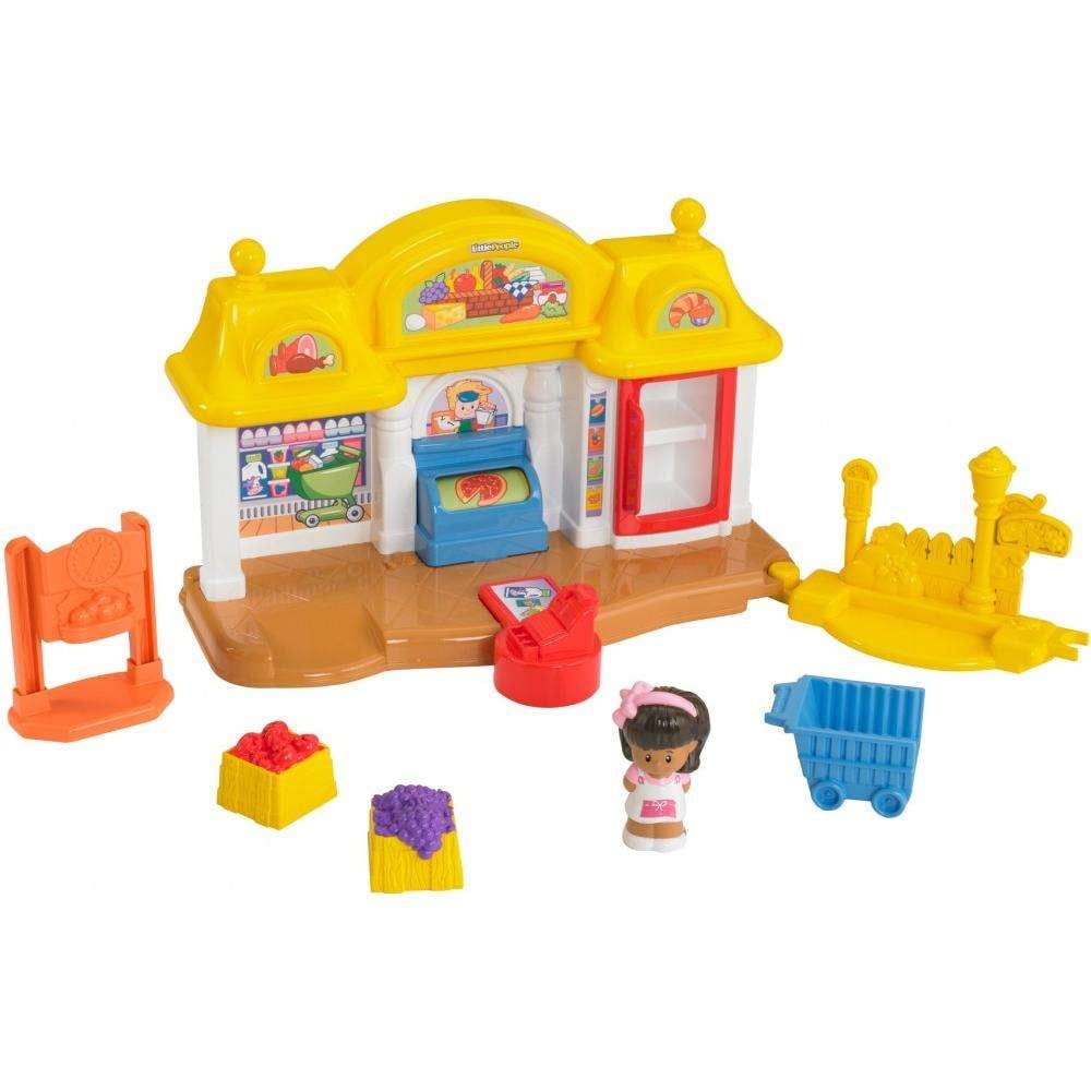 Fisher Price Little People ORANGE PRODUCE SCALE GROCERY STORE CORNER MARKET 