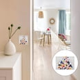 thumbnail image 7 of Yayeee Toggle Light Switch Wall Plate 2-Gang 4.56"x4.48" Decorative Outlet Cover, White Abstract Triangles, 7 of 7