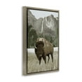 thumbnail image 4 of Stupell Industries Bison & Mountain Landscape Animals & Insects Photography Brown Floater Framed Canvas Art Print Wall Art, 17 x 25, 4 of 10