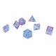 thumbnail image 2 of Juego de dados de resina epoxi de 7 piezas con números, borde incisivo, juego de dados de múltiples lados para juegos de escritorio, 2 of 9