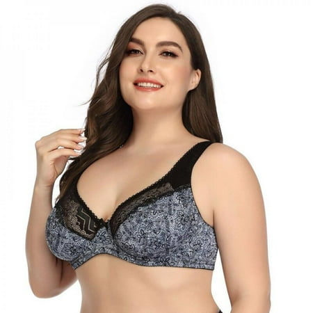 

SweetCandy Thin Cup Bras For Women Adjusted-Straps Underwire Bra Underwear Lace Bralette Lingerie Top Plus Size