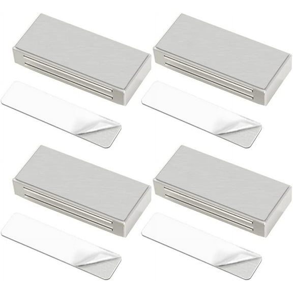 Cabinet Magnetic Catch Adhesive 4 Pack Magnetic Door Catch Strong Cabinet Door Magnet Latch Medium Kitchen Magnetic Latch for Cupboard Magnetic Closure Closet Door Closing for Drawer