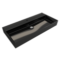 thumbnail image 2 of BOCCHI 1378-005-0126 Milano 39.75 Inch 1-Hole Wall-Mounted Fireclay Sink Black, 2 of 7