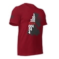 thumbnail image 3 of TRUMP 2024 Unisex t-shirt (Cardinal, XS), 3 of 4