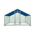 ALEKO Metal DIY Walkin 10 x 6.5 feet Chicken Coop Run with Blue