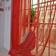 thumbnail image 5 of Granjero Gordo Cortinas ligeras de gasa para puertas y ventanas, transparentes, para decoración del hogar y bodas, color negro, 5 of 5