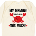 thumbnail image 4 of Inktastic Memaw Loves Me Grandson Boys or Girls Long Sleeve Baby Bodysuit, 4 of 5