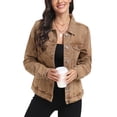thumbnail image 2 of Chaqueta vaquera MISS MOLY para mujer, con botones, manga larga, marrón L, 2 of 5