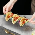 thumbnail image 4 of ReaNea Taco Holder 4 Packs Stainless Steel Taco Stand Rack With Handles（Rainbow）, 4 of 9
