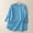 Blue, variant on YHAJDS Women's Shirts Linen Round Neck Loose Casual Pullover Spring Summer Top
