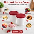 thumbnail image 5 of GlamourGarden Red Plastic with Lid Fruit Food Storage Container, 5 of 9