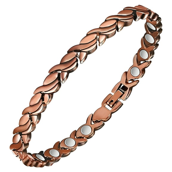 DESIGNICE Ankle Bracelet Pure Copper Health Anklet Stainless Steel Bracelets for Women Vintage Jewelry Ankle Bracelet Bronze