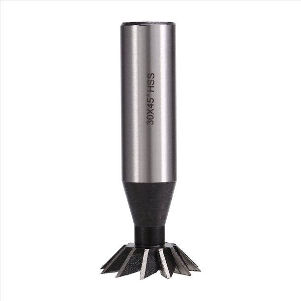 Fresa de de HSS de 12 Filos, 32 X 45° Grados, Fresa de de HSS, Fresa de Extremo, Vástago Recto de 16 mm