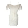 thumbnail image 4 of Liacowi Boho Mini Dress for Women Ruffle Short Sleeve Floral Lace Dress Square Neck Backless Bodycon Beach Dresses, 4 of 6